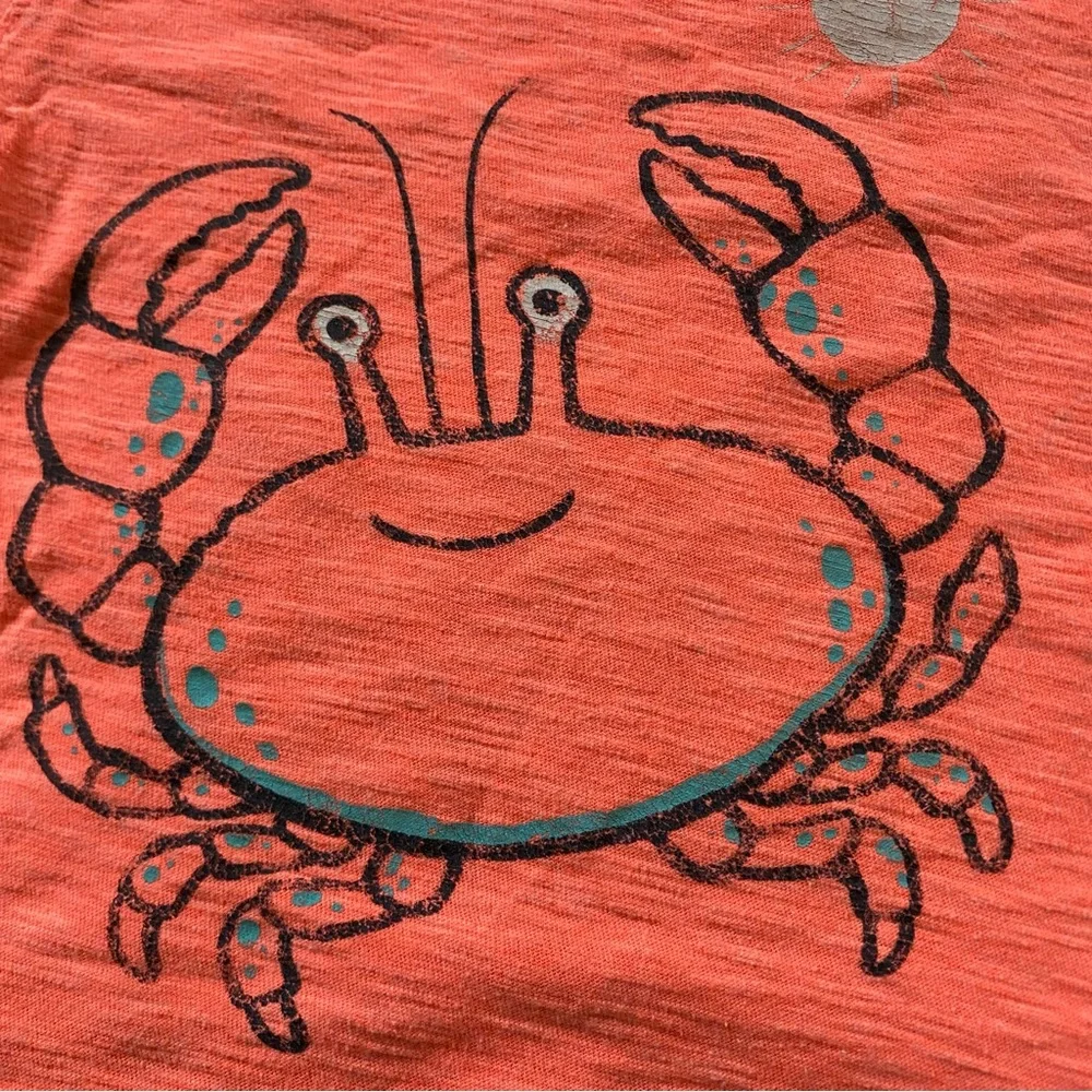 ⭐️ 5 for $15 Orange 2-sided Crab Kids T-Shirt - Picture 2 of 5